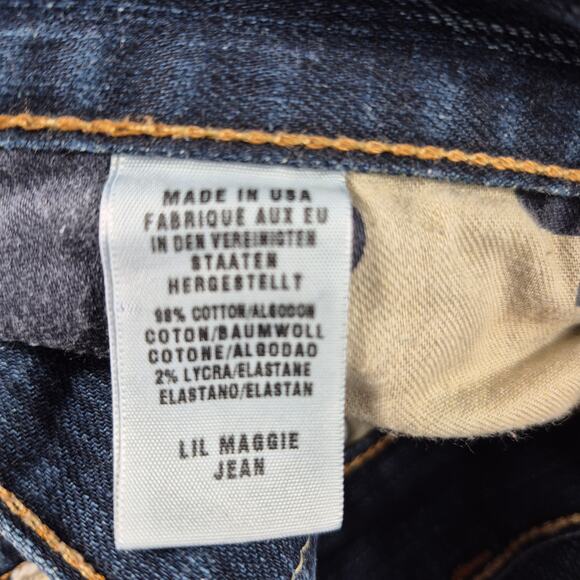 Lucky Brand USA Button Fly Lil Maggie Bootcut Vintage Mid Rise Blue Jeans 28 - Picture 7 of 7